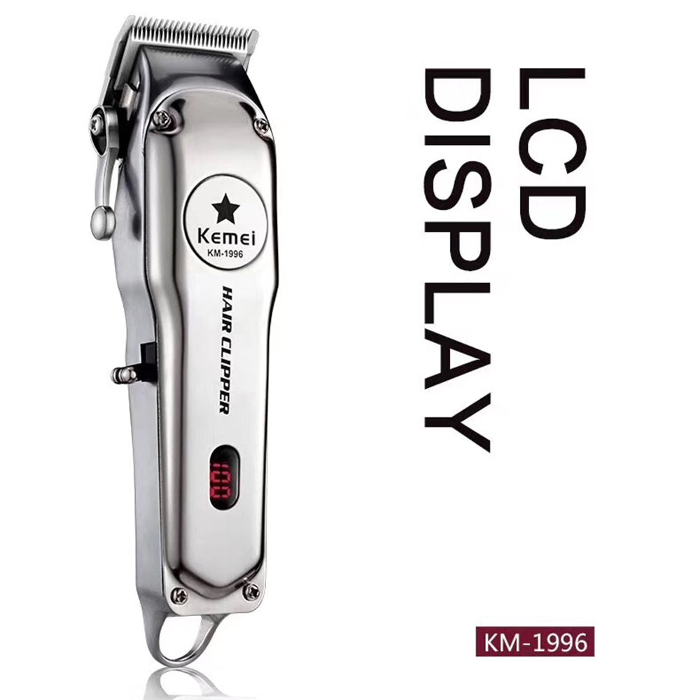KEMEI KM-1996 Hair Clipper Electric Hair Trimmer Haircut Kit EU Plug USB Rechargeable Dual Use KEMEI KM-1996 Hair Clipper Electric Hair Trimmer Haircut Kit EU Plug USB Rechargeable Dual Use